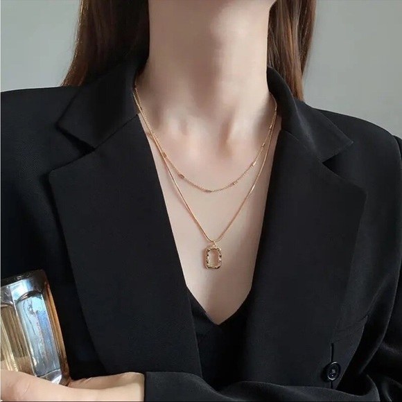 New Gold Chain Layering Pendant Necklace - Picture 13 of 15